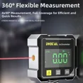 thumbnail image 3 of Digital Protractor Laser Level Box Magnetic Angle Finder Gauge Inclinometer LCD, 3 of 9