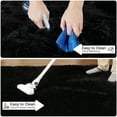 thumbnail image 7 of HOMERRY 6ft x 9ft Shaggy Area Rugs for Bedroom Living Room, Fluffy Rug Plush Decorative Rug for Indoor Home Floor Carpet, Black, 7 of 7