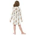 thumbnail image 4 of FORMRS Niños Bathrobe Unisex Hooded Robe Soft Plush Pajamas Sleepwear, Size 4-6T, Cartoon Ice Cream Pattern, 4 of 7