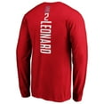 thumbnail image 3 of Men's Fanatics Kawhi Leonard Red LA Clippers Team Playmaker Name & Number Long Sleeve T-Shirt, 3 of 3