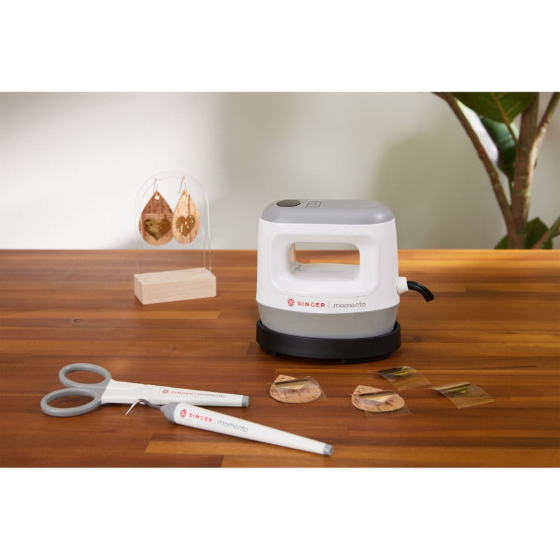 SINGER® Momento Mini Heat Press Machine with Dual Heat Modes | Precise Temperature Control | Compact Portable Design | Easy Controls for HTV, T-Shirts, Hats
