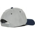 thumbnail image 3 of Curve Bill Adjustable Baseball Cap, Silver/Navy, 3 of 3