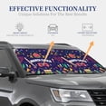 thumbnail image 5 of Yiaed Happy Mardi Gras Print Car Front Windshield Sun Shade,Foldable Anti-UV Car Sunshade for Front Window for Most Vehicles-Medium, 5 of 5