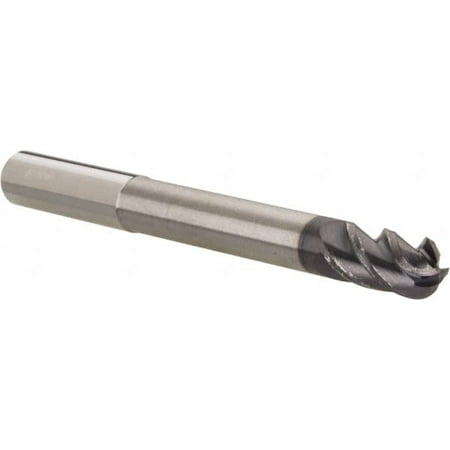 

Accupro 3/8 Diam 3/4 LOC 4 Flute Solid Carbide Ball End Mill AlTiN Finish Single End 4 OAL 3/8 Shank Diam Spiral Flute