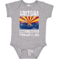 thumbnail image 3 of Inktastic Established February 14, 1912 Arizona Flag Boys or Girls Baby Bodysuit, 3 of 5