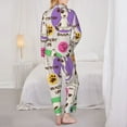 thumbnail image 5 of Disketp Pajamas Set Long Sleeve Sleepwear Womens Button Down Nightwear Pj Sets-Dog Doing Yoga, 5 of 9