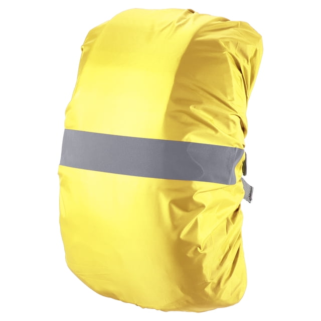 Unique Bargains 65-75L Waterproof Backpack Rain Cover with Reflective Strap XL Yellow