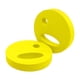 thumbnail image 5 of 2 discos de ejercicio acuático para piscina, resistencia, fitness, flotabilidad, fácil agarre, equipo aeróbico, disco de natación de mano para niños y Amarillo, 5 of 8