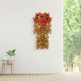 thumbnail image 4 of Outdoor Home Decoration Fake Flowers Simulated Rose Bouquets Simulated Flower Wall Hanging Baskets Decorative Landscaping Artificial Flowers Rattan Home Decor Flowers 85cm, 4 of 6