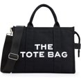 thumbnail image 1 of The New The Tote Bag Women's Canvas Tote Bags Thicken Canvas Crossbody Shoulder Bags with Zipper and Shoulder Strap for Work School Trip Shopping, 1 of 5