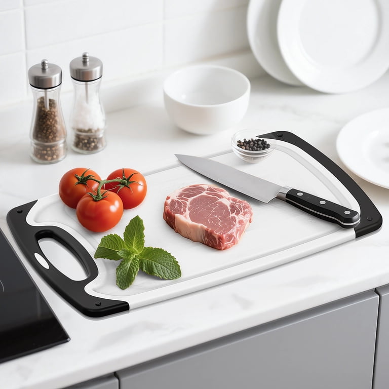 Oannao 3-Piece Cutting Board Set with Stand, BPA-Free photo 8