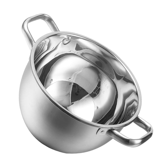 EXHUMKY Small Stainless Steel Cooking Pot with Handles, Professional Design, and Easy to Clean, 1 Pack