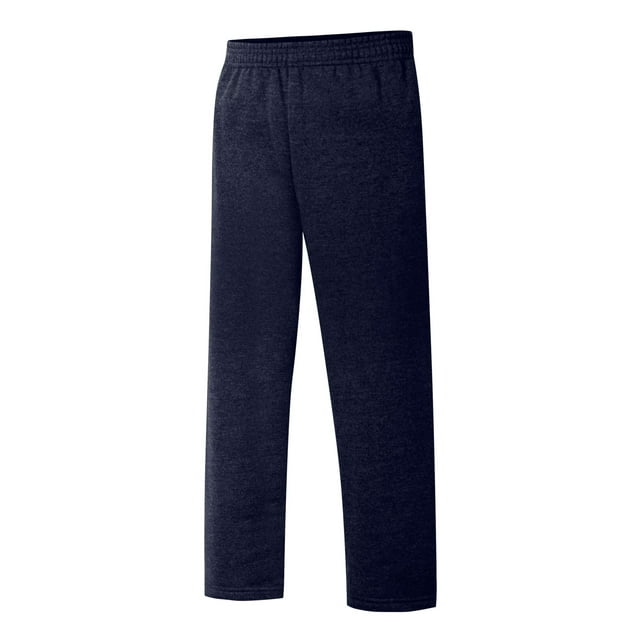 Hanes Pantalons de Survêtement Ouverts EcoSmart pour Garçons, TP, Marine
