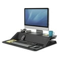thumbnail image 3 of Fellowes Lotus Sit-Stand Workstation, 32.75w x 24.25d x 5.5 to 22.5h, Black -FEL0007901, 3 of 8
