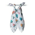 thumbnail image 1 of Lulujo - Baby Security Blanket Lovie Cotton Muslin with Satin Trim, 1 of 2