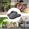 thumbnail image 6 of LORDFON Memory Foam Mens Slippers Slip-On House Slippers, 6 of 7