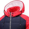 thumbnail image 4 of Chaqueta de algodón acolchado casual de invierno con cuello con capucha para hombre Pompotops  oipoqjl20539, 4 of 4