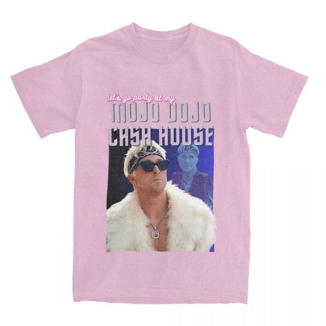 Camiseta de algodón puro para hombre y mujer, camisa de manga corta con estampado de JoJo Dojo, ropa de Casa, talla grande, novedad