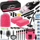 thumbnail image 1 of Kit de limpieza de coches AUTODECO, 41 unidades con aspiradora, color rosa, 1 of 9