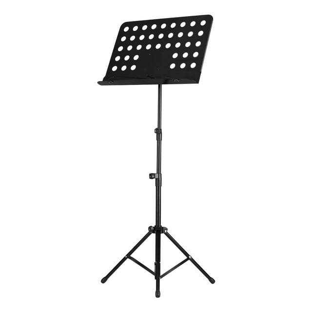 Atril Soporte de música portátil de metal Instrumentos musicales desmontables para piano violín Partituras para guitarra Negro