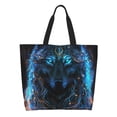 thumbnail image 1 of Easygdp Cool Blue Light Wolf Bolsas Tote para Mujer, Bolsos de Hombro para Viaje, Bolsos de Mano de Gran Capacidad para Compras y Trabajo, 1 of 8