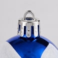 thumbnail image 4 of 6 Pack Christmas Ornaments Balls 12.5cm Shiny Glitter Striped Candy Cane Christmas Tree Decorations, 4 of 5