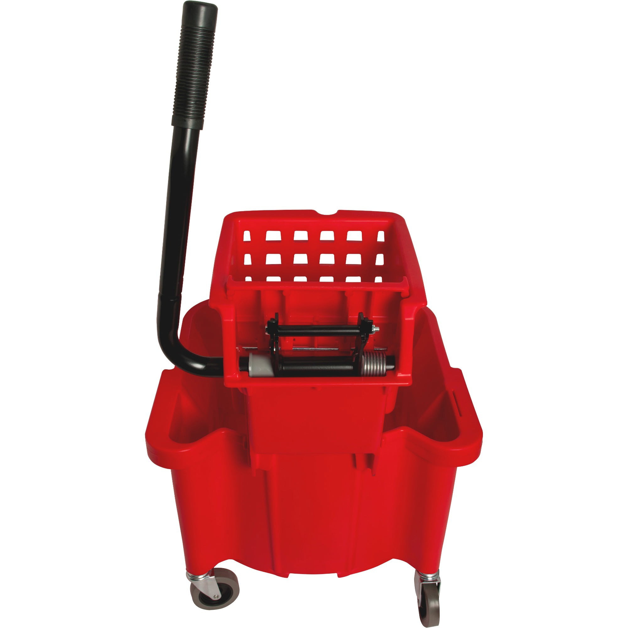 Handle Holder & Mop Head Kentucky Mop Bucket Combo Set Wringer Bucket Red 