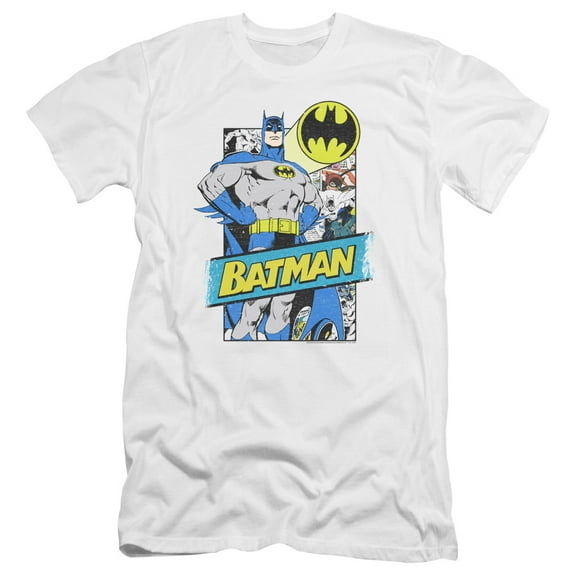 Batman - Out Of The Pages - Premium Slim Fit Short Sleeve Shirt - XX-Large