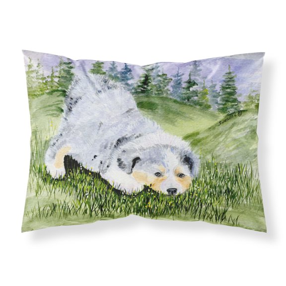 Carolines Treasures SS8015PILLOWCASE Australian Shepherd Fabric Standard Pillowcase Standard multicolor