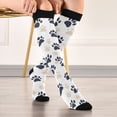 thumbnail image 5 of FORMRS Womens Knee High Socks Casual Long Thick Travel Daily Wear, 1 Pair, Black Cat Paw, 5 of 6