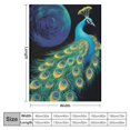 thumbnail image 4 of WERPE Peacock Flannel Blankets Gift for Mothers Day, Warm Decor  Throw Blanket Soft Air Conditioner Blanket Couch for Sofa Bed   White, 4 of 6