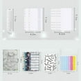 thumbnail image 2 of pitrice Notebook Binder with Label Stickers for Cash Bills Budgeting Expense Saving Gray, 2 of 7