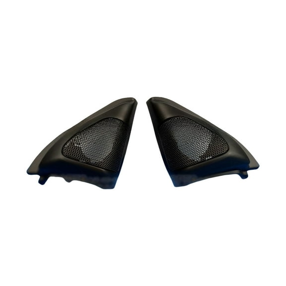 BIBABLYKE 1 Pair Front Left and Right Door Tweeters Mounts Triangle Speakers Cover Panel Trim Frame for Enhances Vehicle Interior