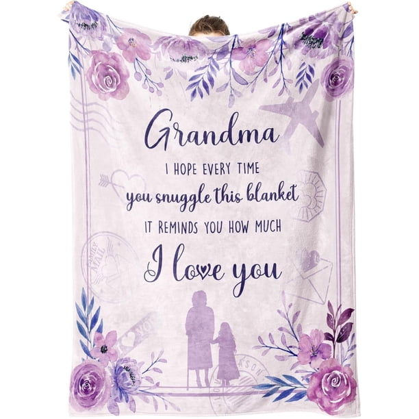 LHSHID Christmas Gifts for Mom Blankets Gift Blanket Flannel Soft and Comfortable Anti static Bed Sofa Blanket 50x60in