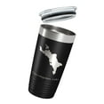 thumbnail image 3 of Caucomgomoc Lake Map Tumbler Travel Mug Insulated Laser Engraved Coffee Cup Maine 20 oz Black, 3 of 5