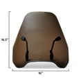 thumbnail image 4 of Krator 15" Smoke Tinted Windscreen Windshield Compatible with Yamaha XJ 550 R Seca (1981-1983) Fits 7/8" or 1" Handlebars, 4 of 6