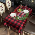 thumbnail image 2 of Christmas Flower Tablecloth,Oil Proof Spill Proof Polyester Table Cover for Rectangle Tables,Foldable Table Cloths Decoration Tablecloths for Spring Easter Picnic Kitchen, 2 of 6
