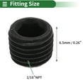 thumbnail image 2 of Accesorios de tubería de acero al carbono y latón Unique Bargains 1/16"NPT tapón hexagonal 6.5mm Longitud 2 Pcs, 2 of 7