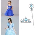 thumbnail image 5 of Corona de princesa de 4 piezas, corona de princesa, accesorios de vestir de princesa, corona para niñas, para decoraciones navideñas, juegos de rol, fiestas temáticas, 5 of 5