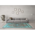 thumbnail image 3 of Ahgly Company Indoor Rectangle Persian Light Blue Traditional Area Rugs, 2' x 3', 3 of 4