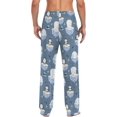 thumbnail image 2 of Christmas Santa Claus Tree Pajama Pants Mens Lounge Pants Straight-Fit Men Pajama Bottoms with Drawstring Pockets, 2 of 7