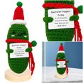 thumbnail image 4 of Apoyo Emocional Crochet Muñeco Pepino Uce Presión Juguete Rojo, 4 of 9