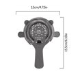 thumbnail image 3 of Dsscvnef Stainless Steel Flower Ice Filter Ice Separator Cocktail Shaker Coffee Milk Tea Ice Bar Tool, 3 of 5