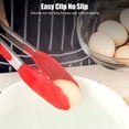 thumbnail image 3 of Kitchen Tongs, Practical Food Serving Tongs  For Baking Red,Black, 3 of 8