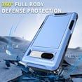 thumbnail image 6 of for Google Pixel 8A Case, [Shockproof] [Anti-Dust] [Heavy Duty Military Protection] Protective Anti Scratch Dual Layer Tough Rugged Hybrid Bumper Phone Case Cover for Google Pixel 8A, Blue, 6 of 8