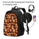 thumbnail image 2 of Balery Vintage Basketball Mochila con carga USB para hombre y mujer - Mochila impermeable y antirrobo para laptop con puerto USB para viajes, trabajo, 2 of 7