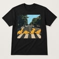 thumbnail image 3 of Dinosaur Nugget Crosswalk Graphic T-Shirt, Funny Prehistoric Street Scene Tee, 3 of 9