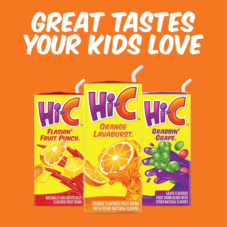 Hi-C Torrential Tropical Punch, Real Fruit Juice, Vitamin C, 6 fl
