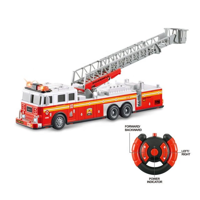 EPT Venta caliente 2.4G Control remoto Camiones de bomberos Juguete Música Camión ligero Niños Juguetes Vehículos de emergencia Control remoto Camiones de bomberos Juguete Sincero Hogar
