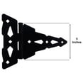 thumbnail image 7 of Wood Gate T-Hinges - Wood Fence Hinge Gate Kit, 8" T-Gate Hinges - Wood Gate Hardware Strap Hinges (1 PACK), 7 of 7